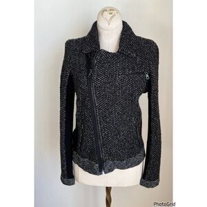 rag & bone Charcoal and Black Teddy Jacket